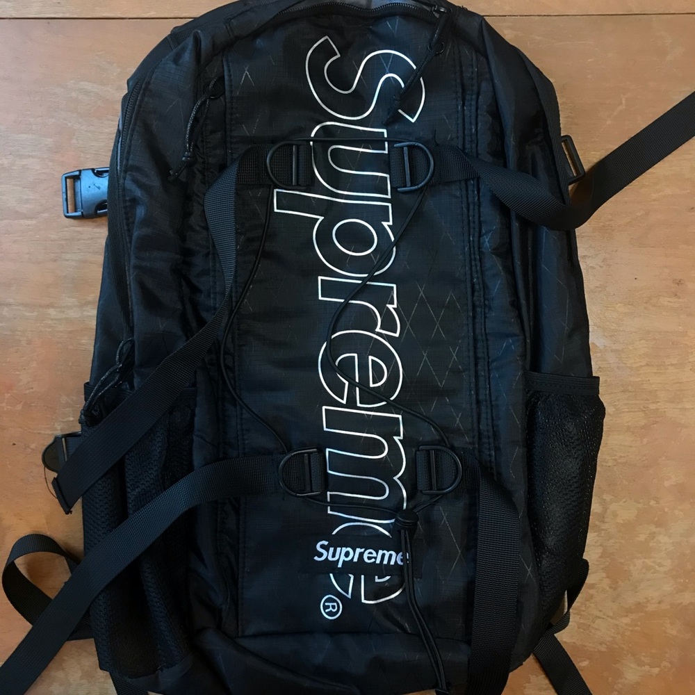 NWT Supreme Black Backpack